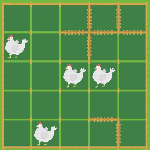 Catch the Hen - Lines and Dots