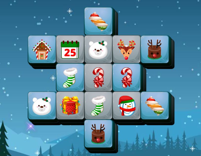 Xmas Mahjong Trio Solitaire