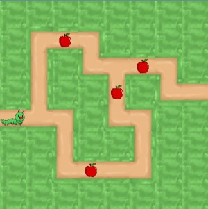 Worm And Apple